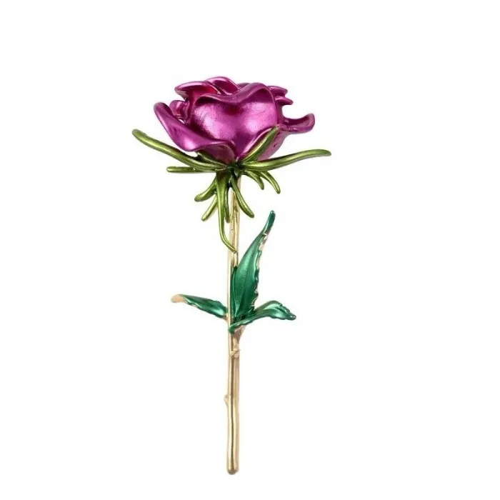 BrochesElegant brooch - enamel rose