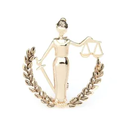BrochesGold Silver Color Libra Constellation Brooches Women Metal Party Banquet Brooch Pins Gifts
