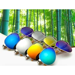 Bamboo & metal - handmade sunglasses - unisexSunglasses
