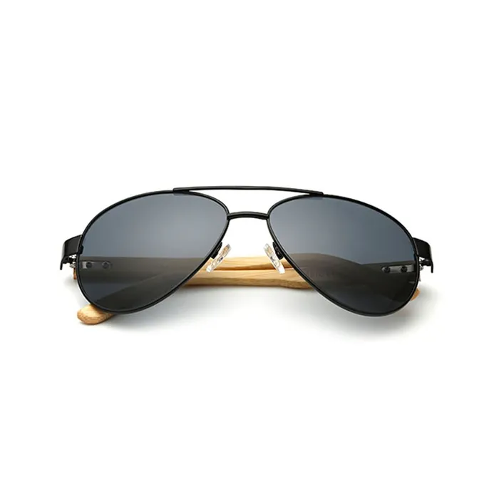 Bamboo & metal - handmade sunglasses - unisexSunglasses