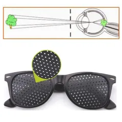 Anti-myopia - pinhole glasses - sunglasses - natural vision healing - UV 400Sunglasses
