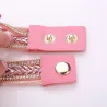 PulseraMultilayer bracelet with a round watch - crystals / beads