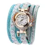 PulseraLuxurious multilayer crystal bracelet - with a watch