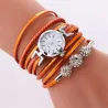 PulseraVintage multilayer bracelet - with a round watch / crystals