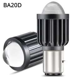LucesMotorcycle light bulb - H4 / BA20D / P15D - 12V - LED High / Low Beam - 1200LM