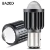 LucesMotorcycle light bulb - H4 / BA20D / P15D - 12V - LED High / Low Beam - 1200LM