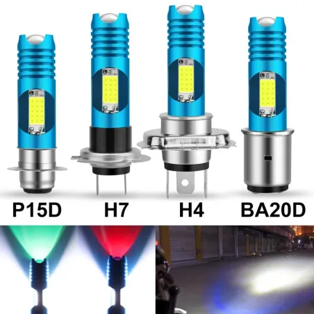 H7Car light bulb - waterproof - RGB - LED - H4 / H6 / H7 / BA20D / P15D-25-1 - DRL