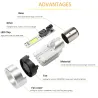 H4Motorcycle light bulb - Angel Eye LED - red / blue - H4 / BA20D