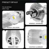 LucesMotorcycle light bulb - LED CREE - H4 - BA20D - DC 9V~85V - 20W 1400LM - 6500K