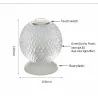 Luces & IluminaciónItalian night lamp - round crystal ball - USB - touch sensor