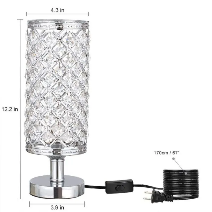 Luces & IluminaciónCrystal night lamp - hollow-out - carved design - USB