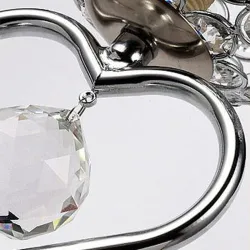 Modern crystal night lamp - heart-shaped - LEDLights & lighting