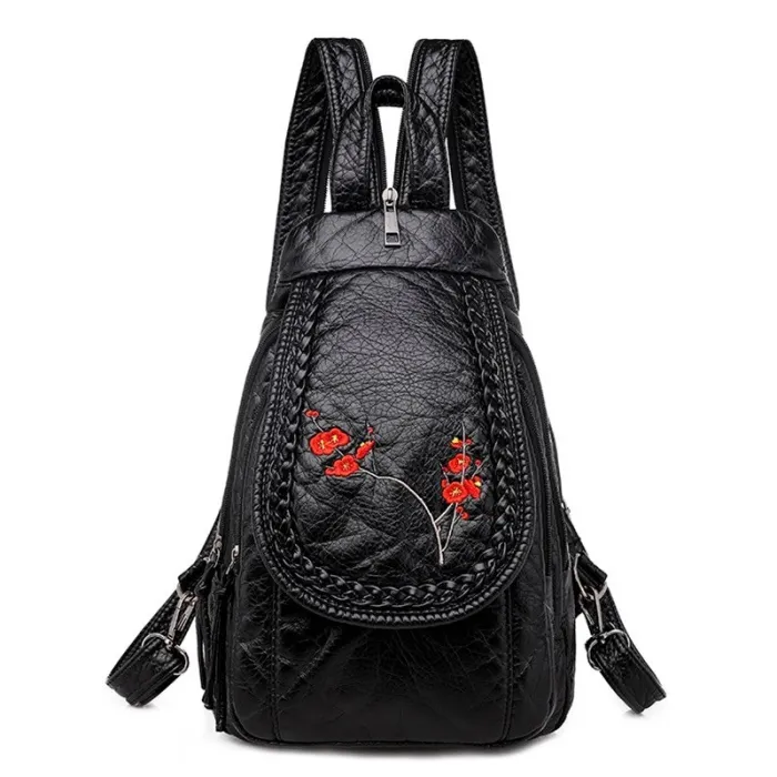 MochilasHigh Quality Backpack for Women 2020 New White Leather Backpack School Bag for Teenage Girls Female Travel Backpack M...