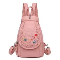 MochilasHigh Quality Backpack for Women 2020 New White Leather Backpack School Bag for Teenage Girls Female Travel Backpack M...