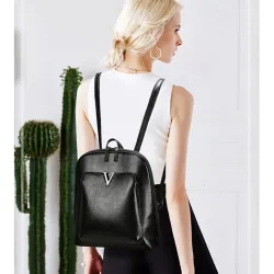 MochilasWomen Vintage Backpack Brand Luxurious Leather Women's Shoulder Bag Large Capacity School Bag For Girl Leisure Backpac