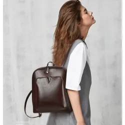 MochilasWomen Vintage Backpack Brand Luxurious Leather Women's Shoulder Bag Large Capacity School Bag For Girl Leisure Backpac