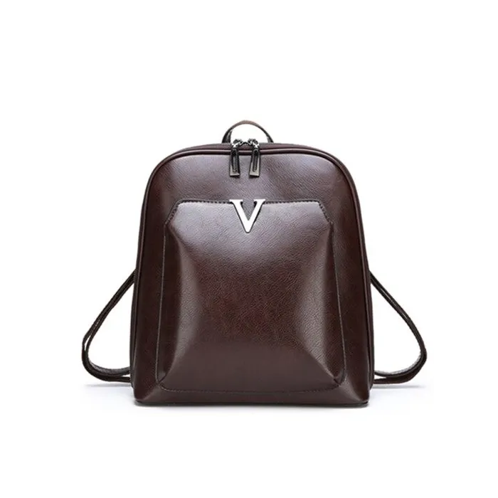 MochilasWomen Vintage Backpack Brand Luxurious Leather Women's Shoulder Bag Large Capacity School Bag For Girl Leisure Backpac