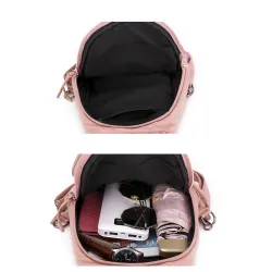 MochilasHigh Quality Backpack for Women 2020 New White Leather Backpack School Bag for Teenage Girls Female Travel Backpack M...