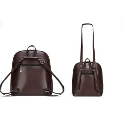 MochilasWomen Vintage Backpack Brand Luxurious Leather Women's Shoulder Bag Large Capacity School Bag For Girl Leisure Backpac