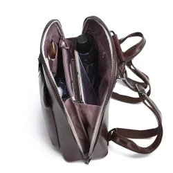MochilasWomen Vintage Backpack Brand Luxurious Leather Women's Shoulder Bag Large Capacity School Bag For Girl Leisure Backpac
