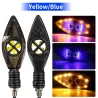 Luces de giro2PCS Super Bright Led Motorcycle Flowing Turn Signal Lights Indicators & DRL Daytime Running Lights 12V For Moto...