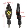 Luces de giro2PCS Super Bright Led Motorcycle Flowing Turn Signal Lights Indicators & DRL Daytime Running Lights 12V For Moto...