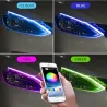 Tiras de LEDCar LED strip light - flexible - waterproof - DRL - RGB - Bluetooth control / remote - 12V - 2 pieces