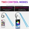 Tiras de LEDCar LED strip light - flexible - waterproof - DRL - RGB - Bluetooth control / remote - 12V - 2 pieces