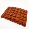 Silicone baking mould - diamond heart shaped - 8 / 15 holesBakeware