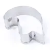 Cookie cutter mold - heart shaped puzzle - stainless steel - 2 piecesBakeware