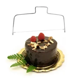 Cake slicer - stainless steel wire - adjustable heightBakeware