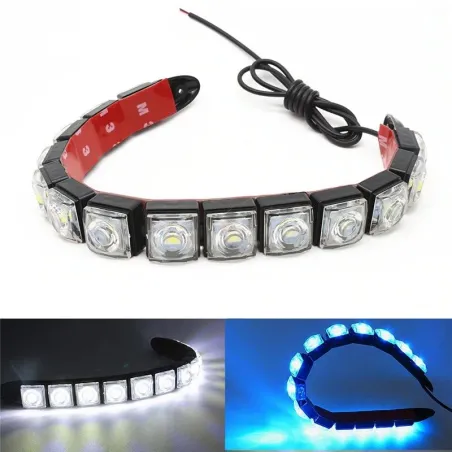 Luces de circulación diurna (DRL)Luz de coche DRL - superbrillante - tira de LED flexible - impermeable - 2 piezas