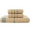 TextilLuxurious large bath / face / hand towel - cotton - 70 * 140cm - 3 pieces set