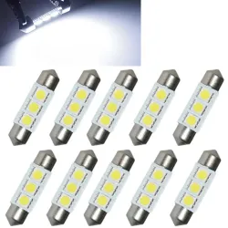 LEDBombilla de coche LED 5050 de 36mm 12V 0,9W - 10 piezas