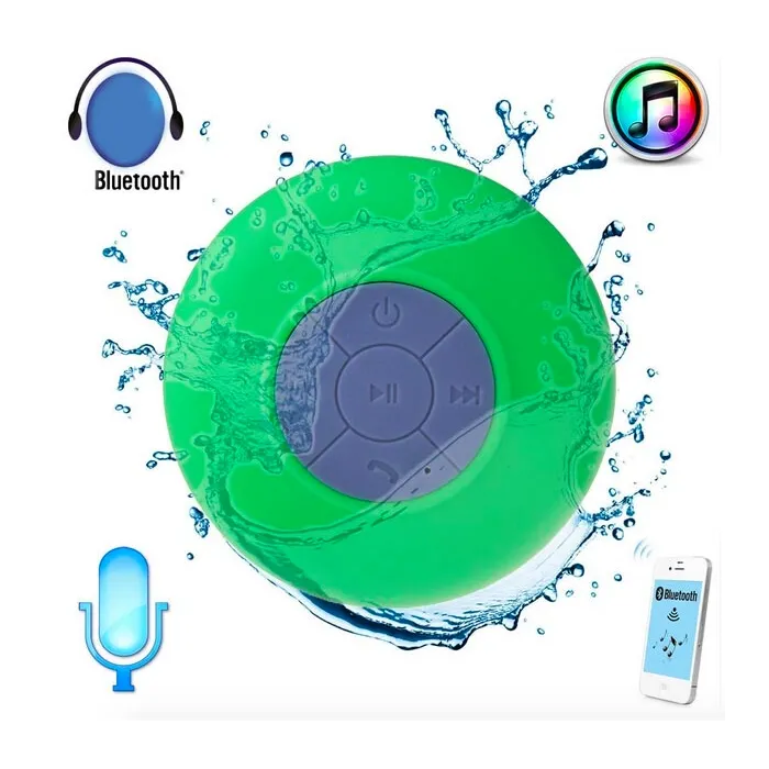 Altavoz BluetoothMini altavoz Bluetooth - resistente al agua - con ventosa