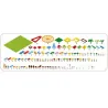 Rompecabezas & juegosPlayground - marble path / ferris wheel - building blocks - toy