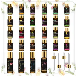 Pure natural essential oils - for massage / baths / diffusers - 28 piecesHumidifiers