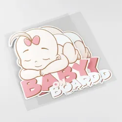 PegatinasBaby On Board - sleeping baby - car sticker