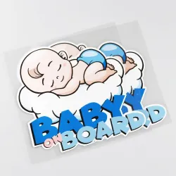 PegatinasBaby On Board - sleeping baby - car sticker