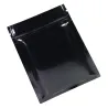 CocinaBolsas de aluminio con cierre hermético - doble cara - con cierre hermético - negro brillante - 100 piezas