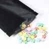 CocinaBolsas de aluminio con cierre hermético - doble cara - con cierre hermético - negro brillante - 100 piezas