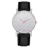 RelojesLuxurious women's quartz watch - leather strap - with rhinestones