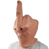 Latex face mask - full face - for Halloween / masquerades - middle fingerMasks