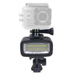 AccesoriosLuz LED para cámara de acción GoPro - 40 m resistente al agua - para buceo y bajo el agua