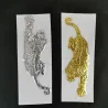 Pegatinas3D tiger - car sticker - chrome emblem - soft PVC - waterproof