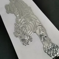 Pegatinas3D tiger - car sticker - chrome emblem - soft PVC - waterproof