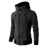 Hoodies & SudaderaFashionable men's hoodie - with turtleneck - long sleeves / pockets / zippers