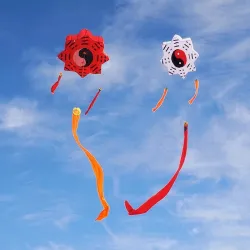 CometaTai Chi Gossip - traditional kite - long tail