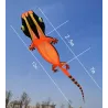 CometaLagarto grande - gecko - cometa - inflable - línea simple - 12m