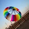 Colorful rainbow with spider - large kite - 2.5mKites